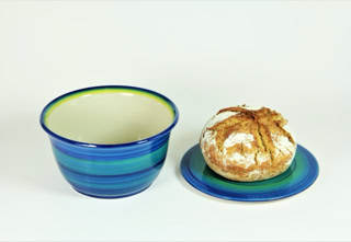 brotbackform mit servierdeckel